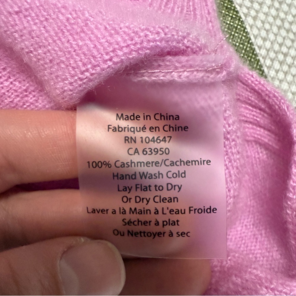 NEW Kinross 100% Cashmere Sweater- Pink Easy Crew Pullover Oversized- M - Picture 11 of 12